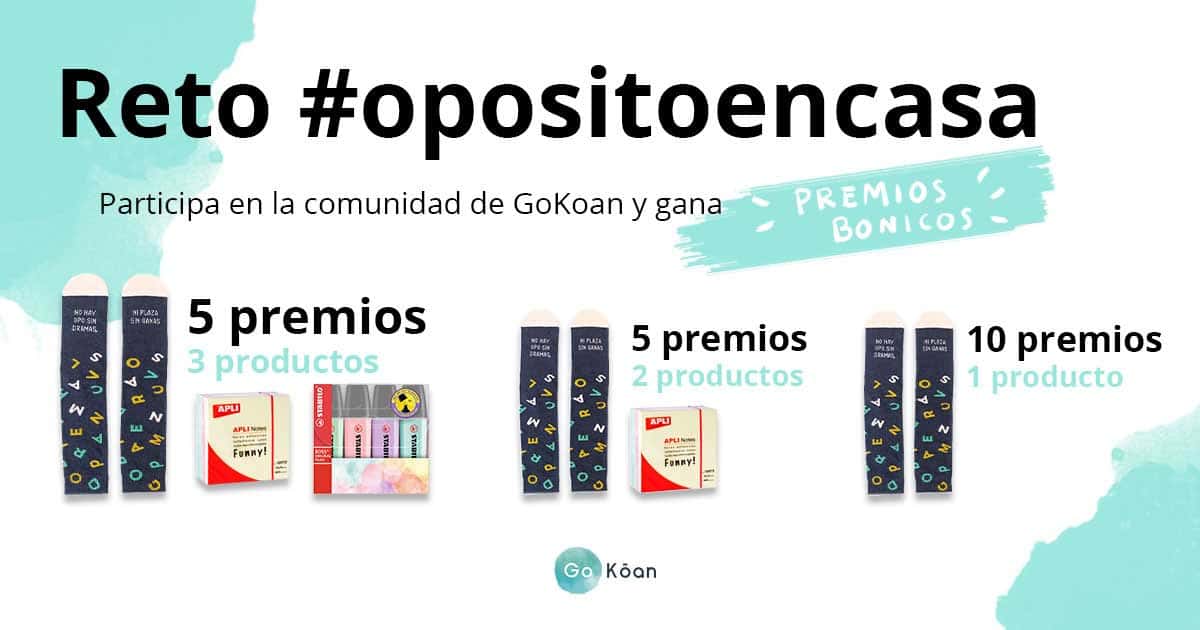 Reto #opositoencasa en la Comunidad de GoKoan