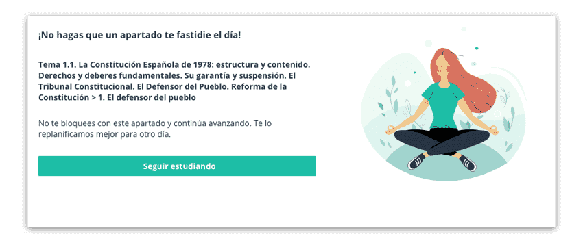 Visualización de un apartado atascado en GoKoan