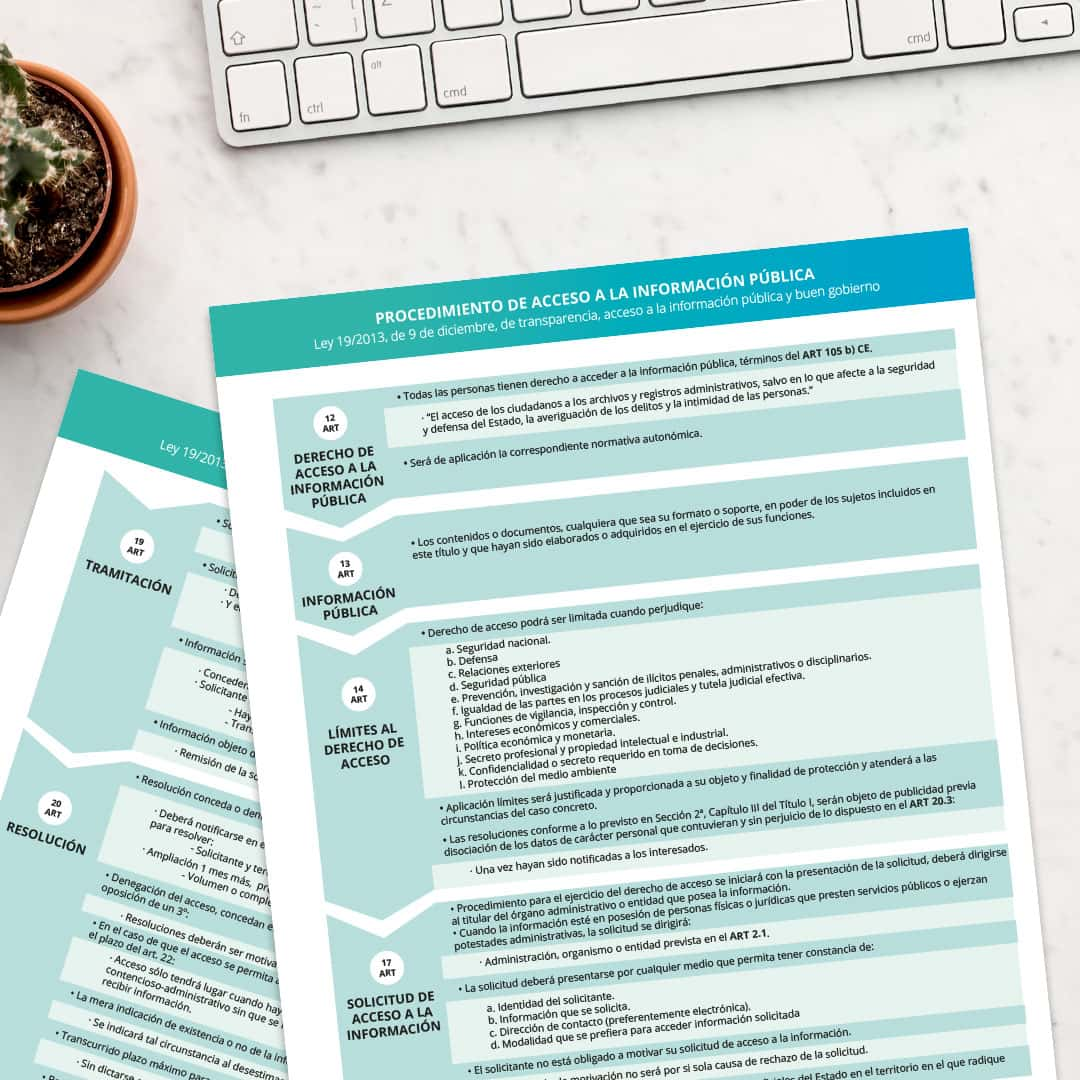 Esquema oposiciones: Procedimiento de acceso a la información pública