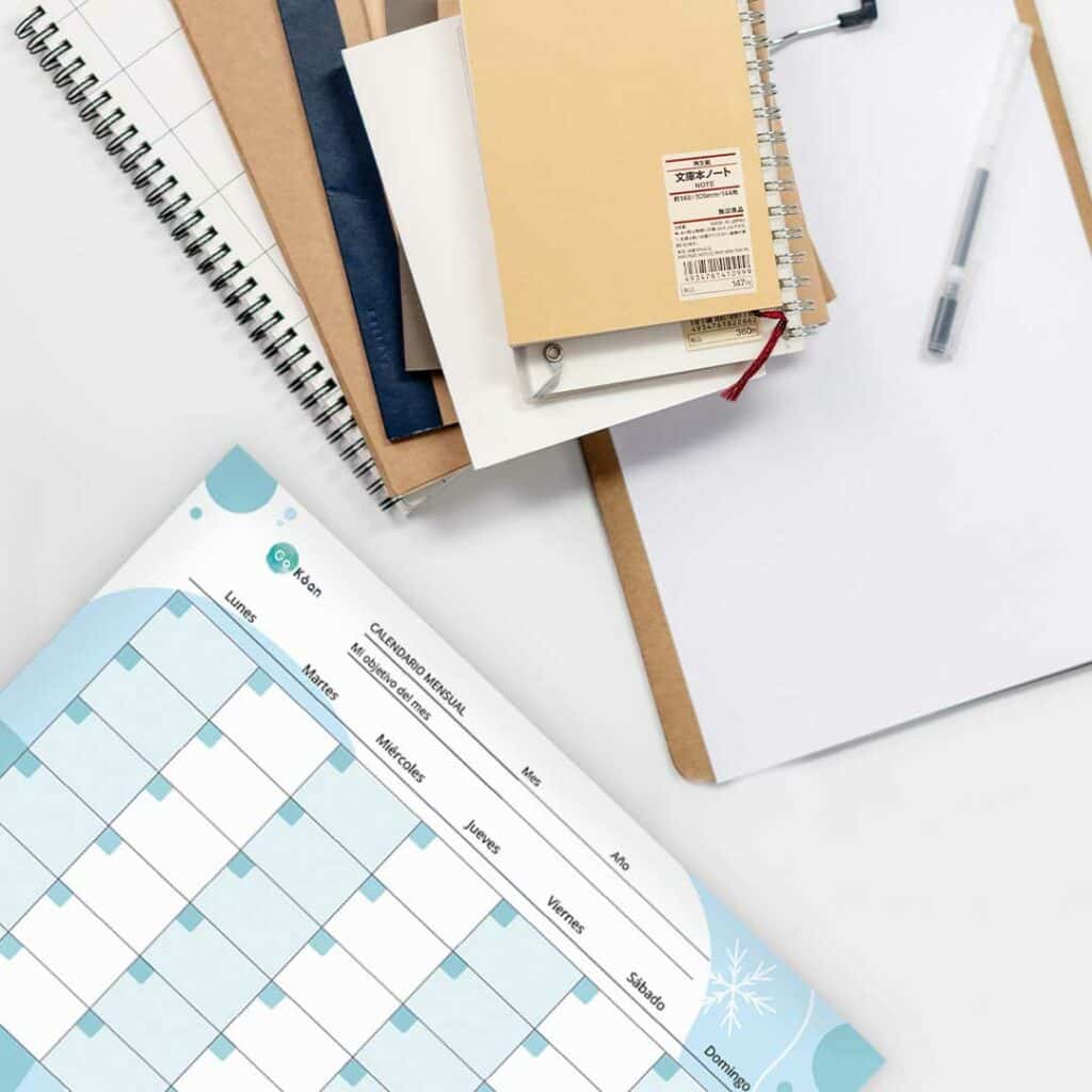 Descarga el planificador mensual de oposiciones eterno de GoKoan y utiliza tu calendario eterno para que no se te olvide estudiar ni repasar ningún tema.
