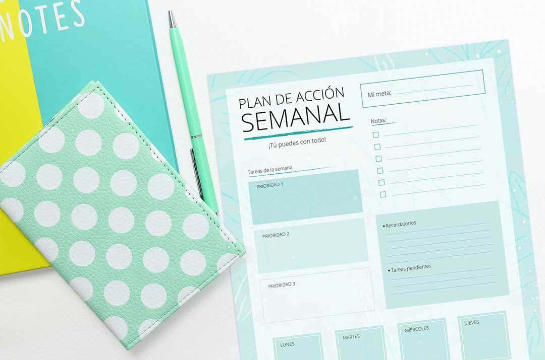 Plan de acción semanal para oposiciones