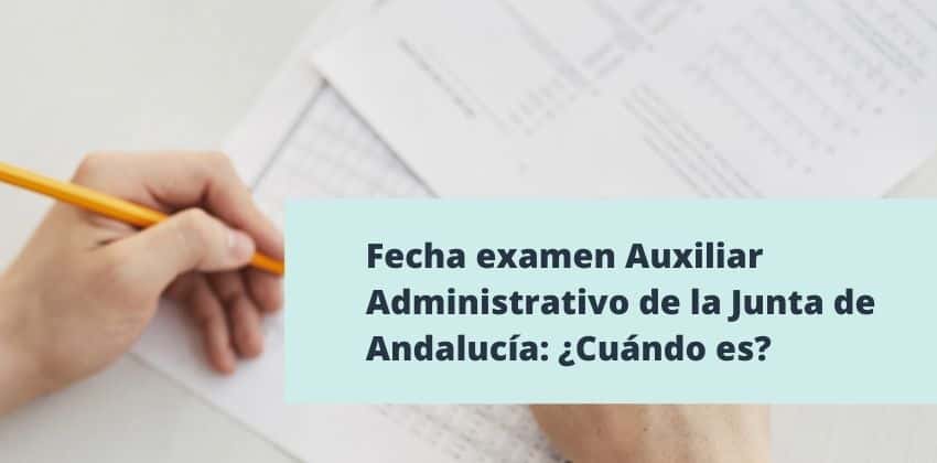 examen auxiliar administrativo junta de andalucia