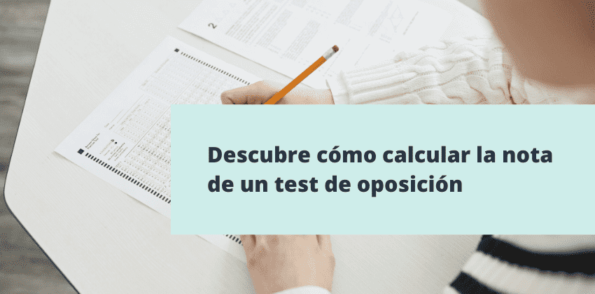 calcular nota test oposiciones